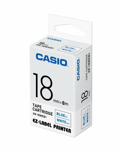 Casio Tape XR18WEB1 - 18mm -Black on White