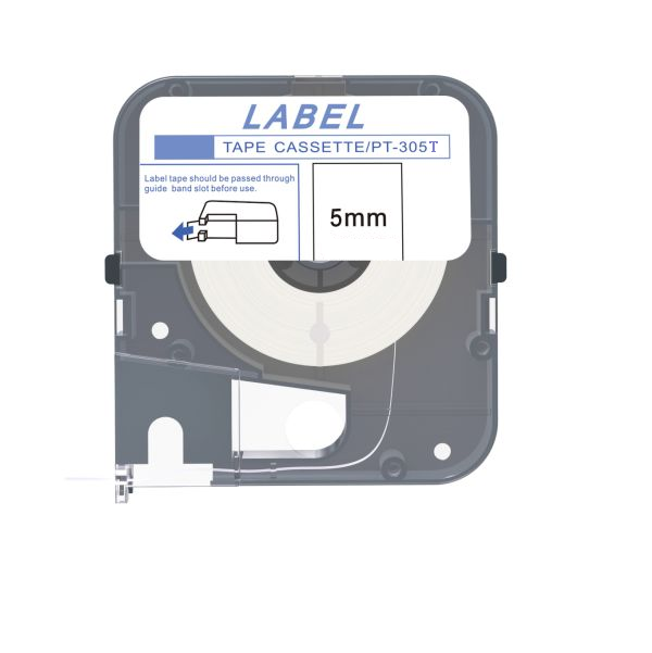Max Letatwin LM-TP305T Label Tape Cassette, Width 5mm (Transparent)