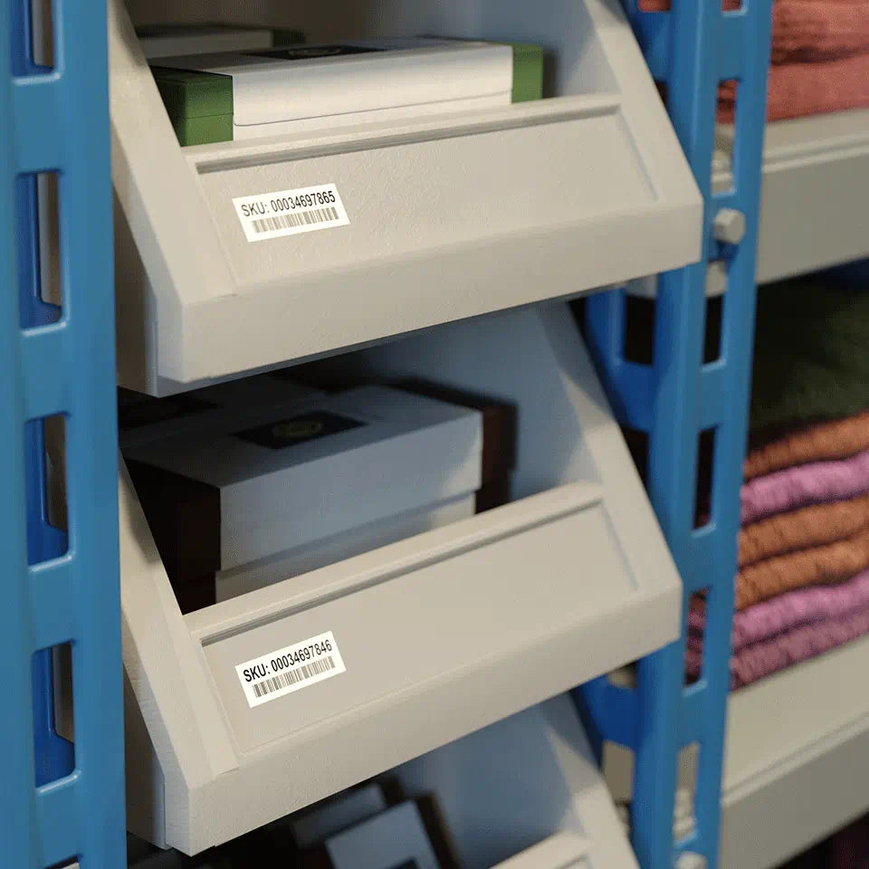 Brother DK-22211 Continuous Film Label Roll, Width 29mm (Black on White)