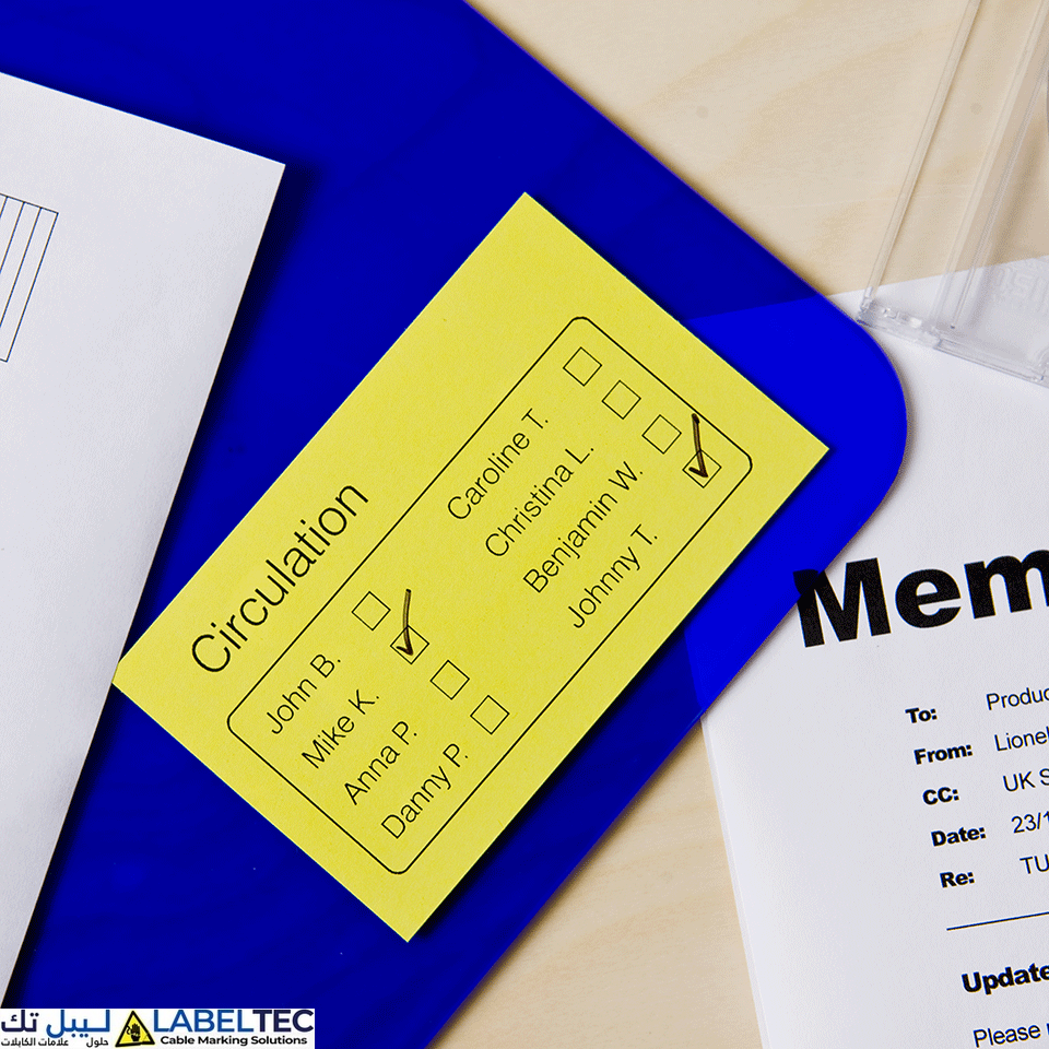 Brother DK-22606 Continuous Film Label Roll, Width 62mm (Black on Yellow)