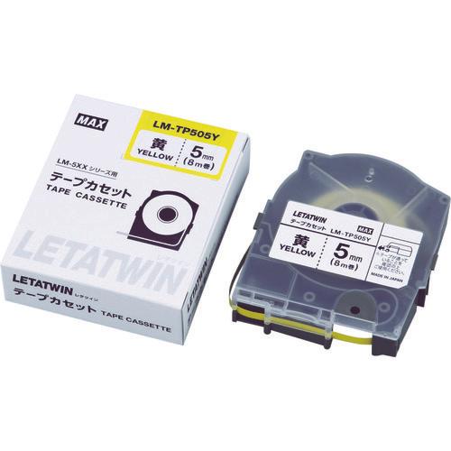 Max Letatwin LM-TP505Y Label Tape Cassette, Width 5mm (Yellow)