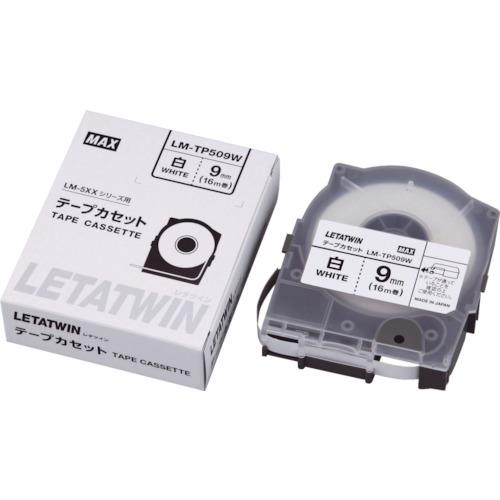 Max Letatwin LM-TP509W Label Tape Cassette, Width 9mm (White)
