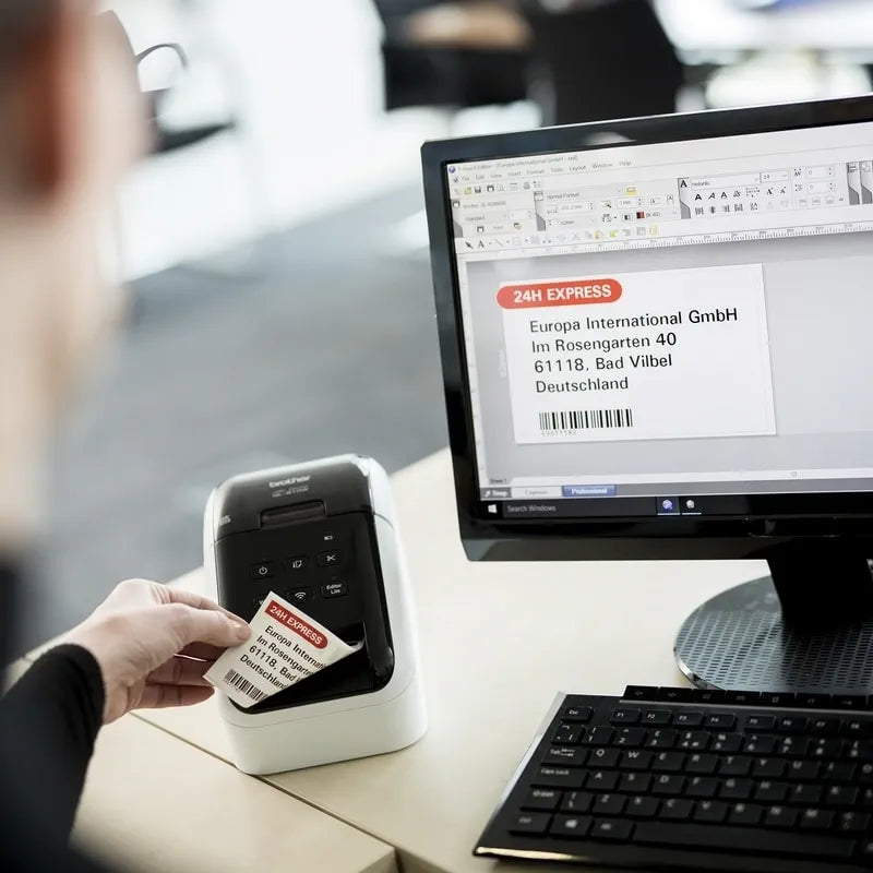 Brother QL-810W Professional Wireless Desktop Label Printer