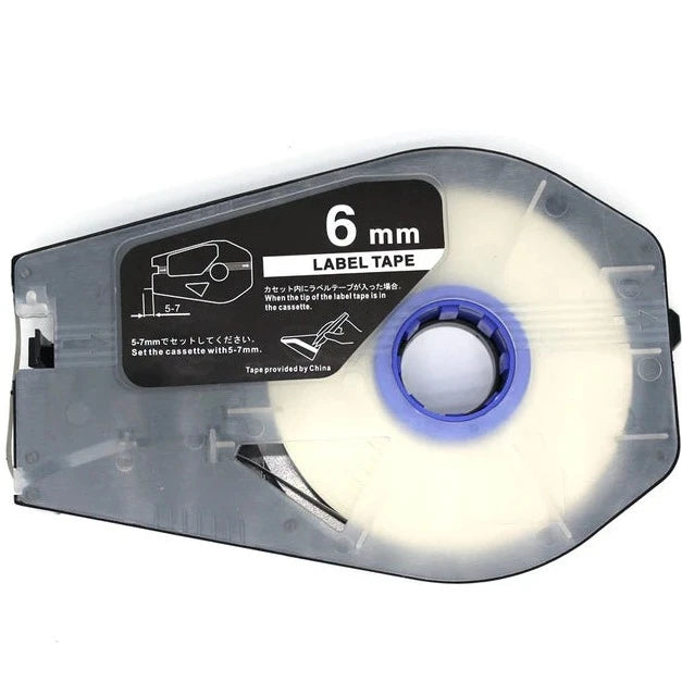 Canon TM-LT6S Label Tape Cassette, Width 6mm (Silver)