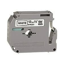 Brother M-K231 Label Tape, Width 12mm (Black on White)