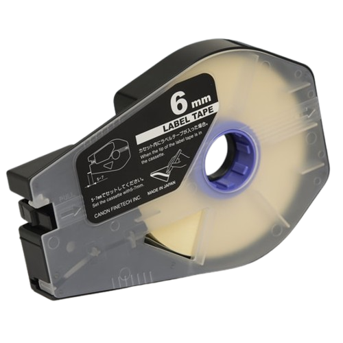 Canon Label Tape Cassette, Width 6mm (White)